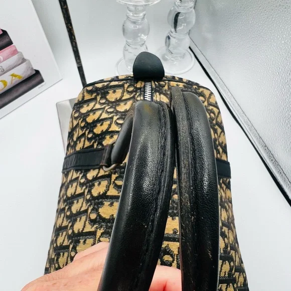 Dior Boston Trotter Bag - Navy/Tan - Picture 6 of 16